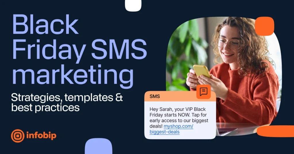 Banner SMS de Black Friday.